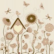 Floral background N729