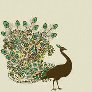 Abstract Peacock N4