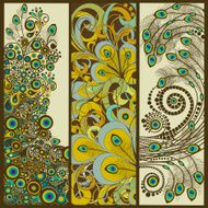 Set of vertical banners
