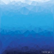Abstract blue triangle geometrical Vector background
