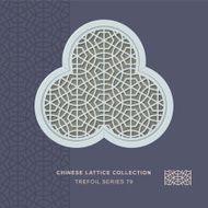 Chinese window tracery trefoil frame 79 round polygon