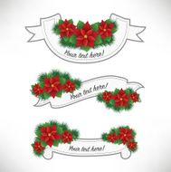Christmas Flower Banner Set N2