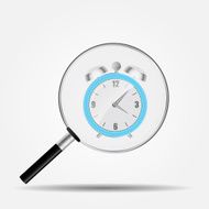 Watch Search Icon Vector Illustration N2