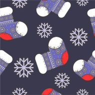 seamless winter Christmas pattern with socks N2
