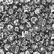 ethnic flowers seamless vector pattern N14
