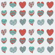 valentines hearts seamless pattern N8