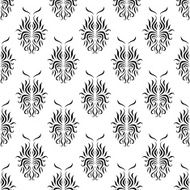 Pattern with curve abstract elements