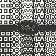 Set of line polygon abstract hipster seamless pattern Geometric figures N2