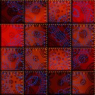 Patchwork of denim fabric N3