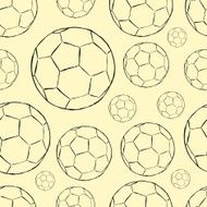 Seamless soccer ball contours