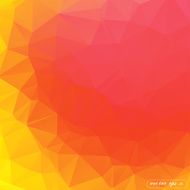 Abstract orange triangle geometrical Vector background