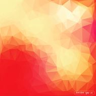 Abstract orange tone lowpoly triangle geometrical Vector