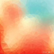 Abstract orange and blue tone triangle geometrical Vector N2