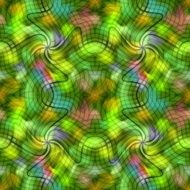 Abstract mottled tile in contrasting green hue fragmented shapes