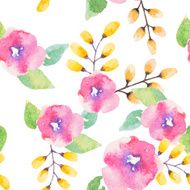 Watercolor floral pattern N20