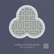 Chinese window tracery trefoil frame 77 geometry line
