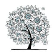 Abstract floral tree for your design N2