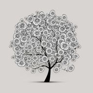 Floral tree for your design N3