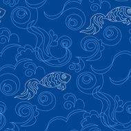 Blue wallpaper pattern N2