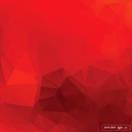 Abstract red triangle geometrical Vector background