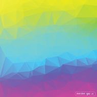 Abstract colorful lowpoly triangle geometrical Vector background