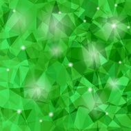Abstract Green Polygonal Background