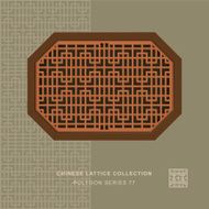 Chinese window tracery polygon frame 77 geometry line
