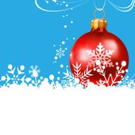 Christmas day red ball