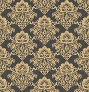 Vector damask seamless pattern background N5