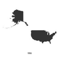 Map of USA for your design