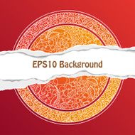 Background with Ornate Floral Pattern N7