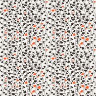 Seamless vector floral pattern of hearts