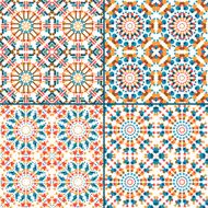 seamless abstract geometric pattern set N6