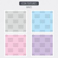 Waves icon Sea flowing sign