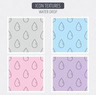 Water drop icon Liquid sign N2