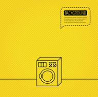Washing machine icon Washer sign