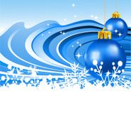 Christmas decor blue