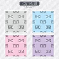 Video cassette icon VHS tape sign