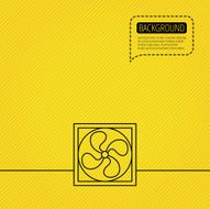 Ventilation icon Fan or propeller sign