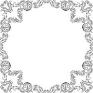 Vintage baroque nice square art frame