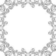 Vintage baroque square nice page