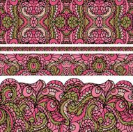 Abstract ethnic pattern seamless border Cute N2