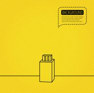 USB drive icon Flash stick sign
