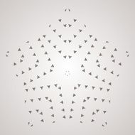 Vector circular pattern in the form of intricate flower Mandala