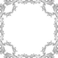 Victorian baroque nice square art frame