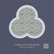Chinese window tracery trefoil frame 76 rectangle geometry