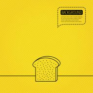 Toast icon Sliced bread sign