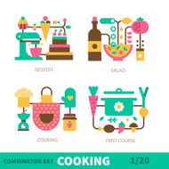 Cooking on the kitchen all types of dishes
