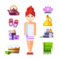 Happy spa girl