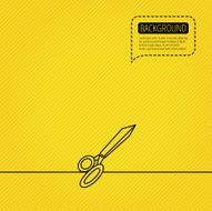 Tailor scissors icon Hairdressing sign